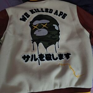 Graphic Jacket with Camouflage Design